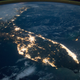 Illustration for article titled Floridas Nighttime Coast Looks Stunning from Space